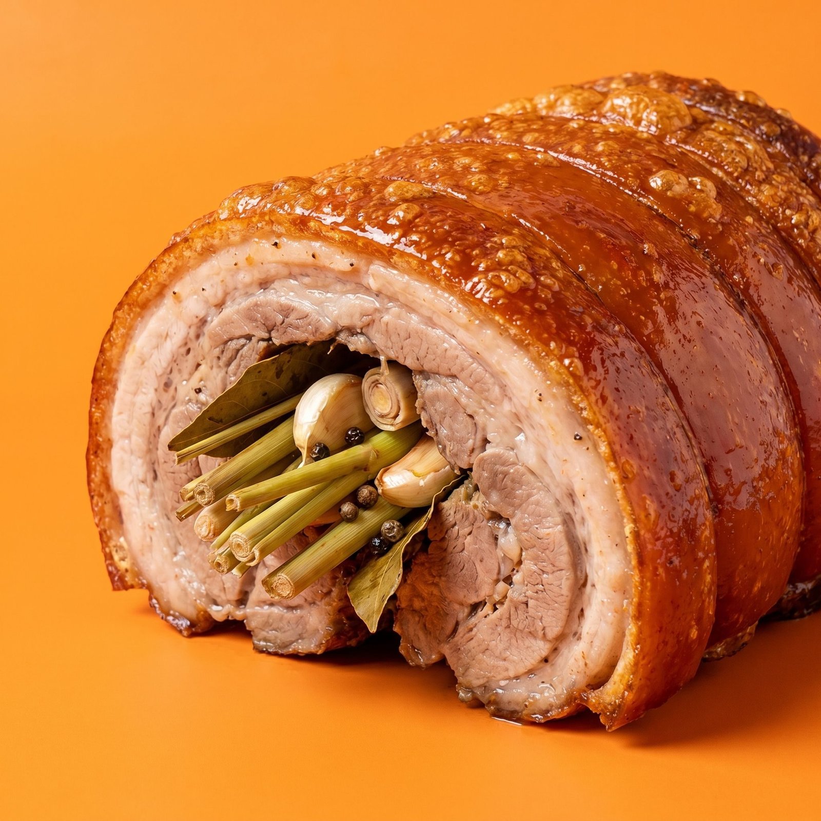 Cebu-style lechon, herb-stuffed
